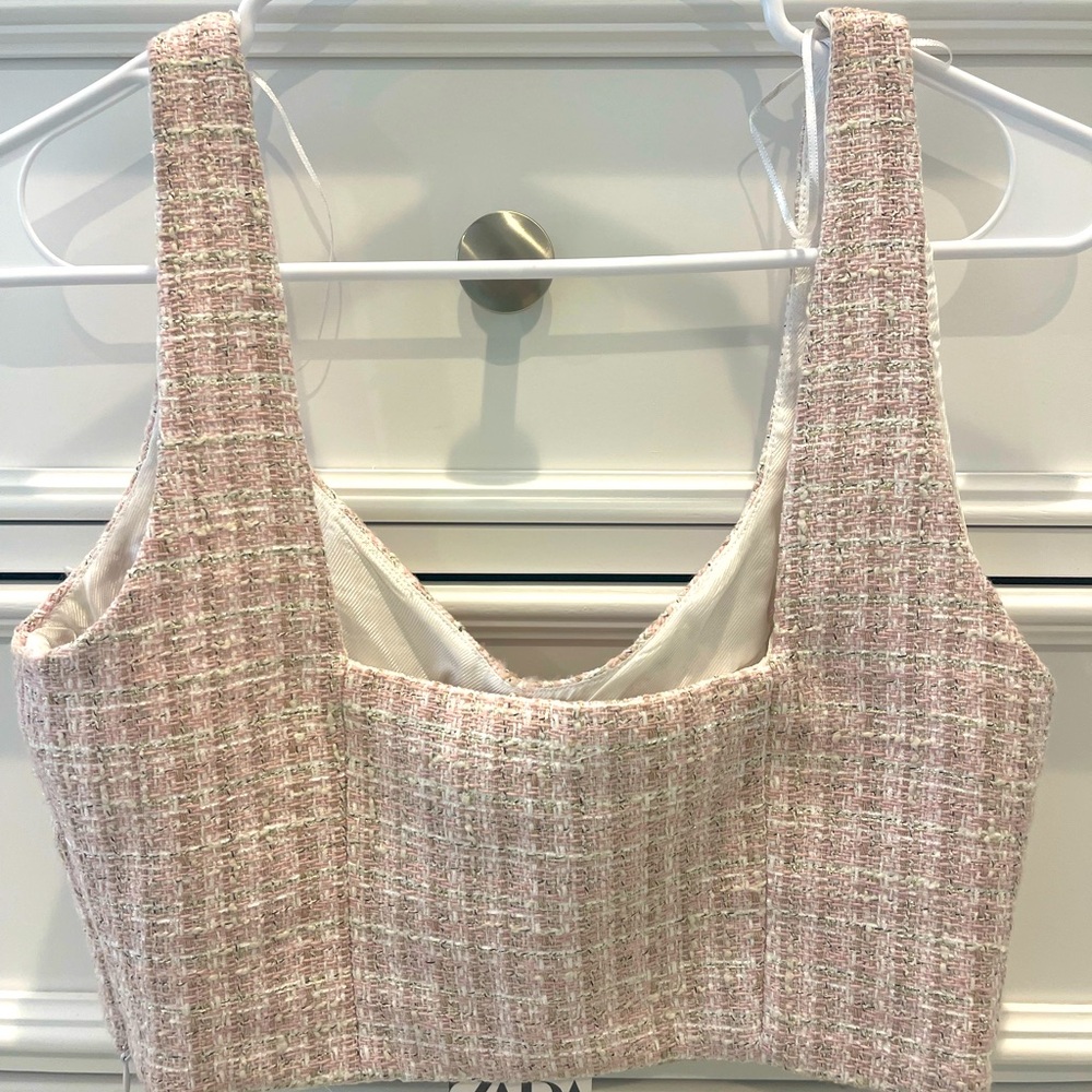 NWT Zara Knit Crop Top, Medium
